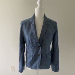 J. Crew chambray blazer